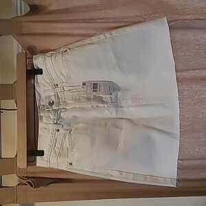 NWT Mango White Denim Skirt Small